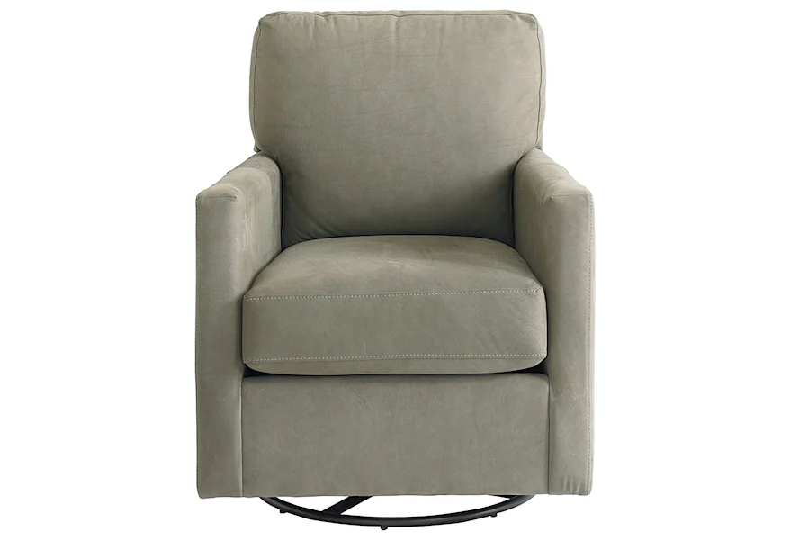 Trent Swivel Glider Chair by Bassett at Esprit Decor Home Furnishings
